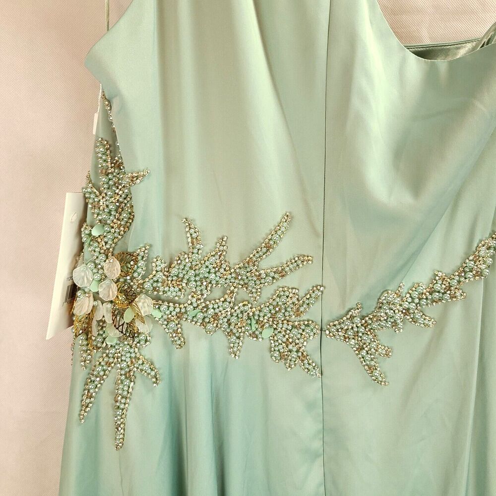 New MAC DUGGAL 11262 Sage Embellished One Shoulder Asymmetrical Gown Wm (16)$598 - Picture 11 of 16